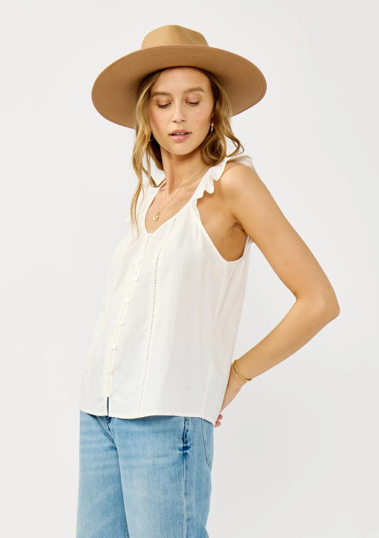 Lenara Button Front Top sold by lovestitch product image thumbnail 3