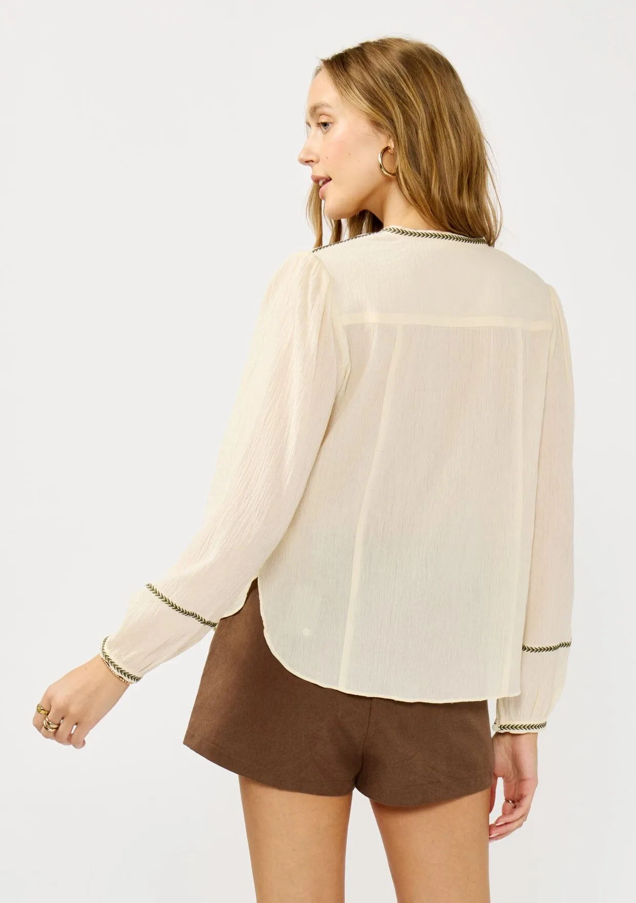 Sevina Embroidered Blouse sold by lovestitch product image thumbnail 4