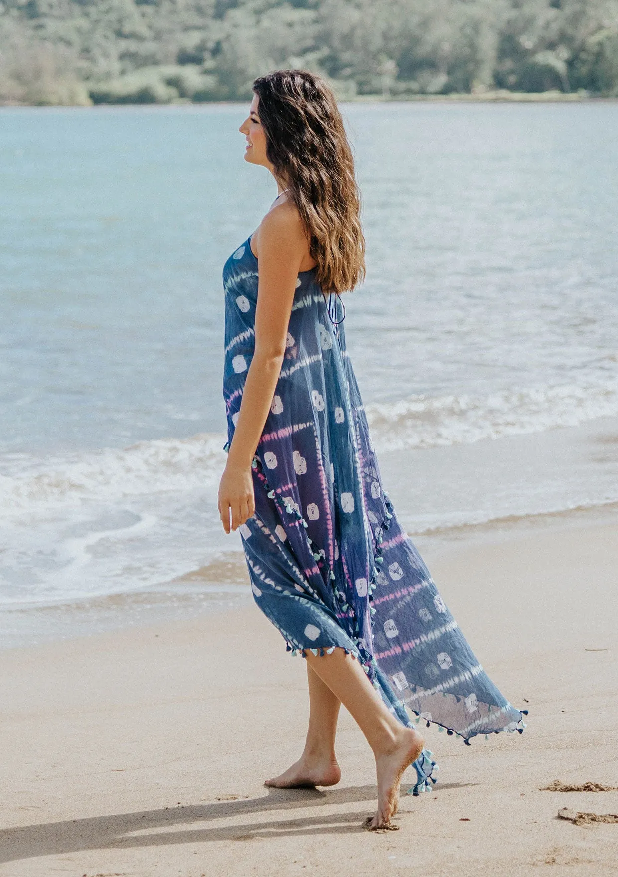 Tahiti Tie-Dye Halter Dress sold by lovestitch product image thumbnail 3