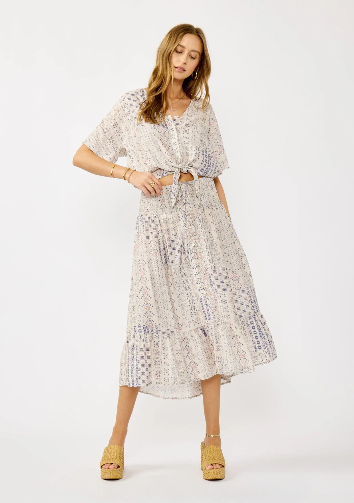 Eluna Smocked Skirt sold by lovestitch