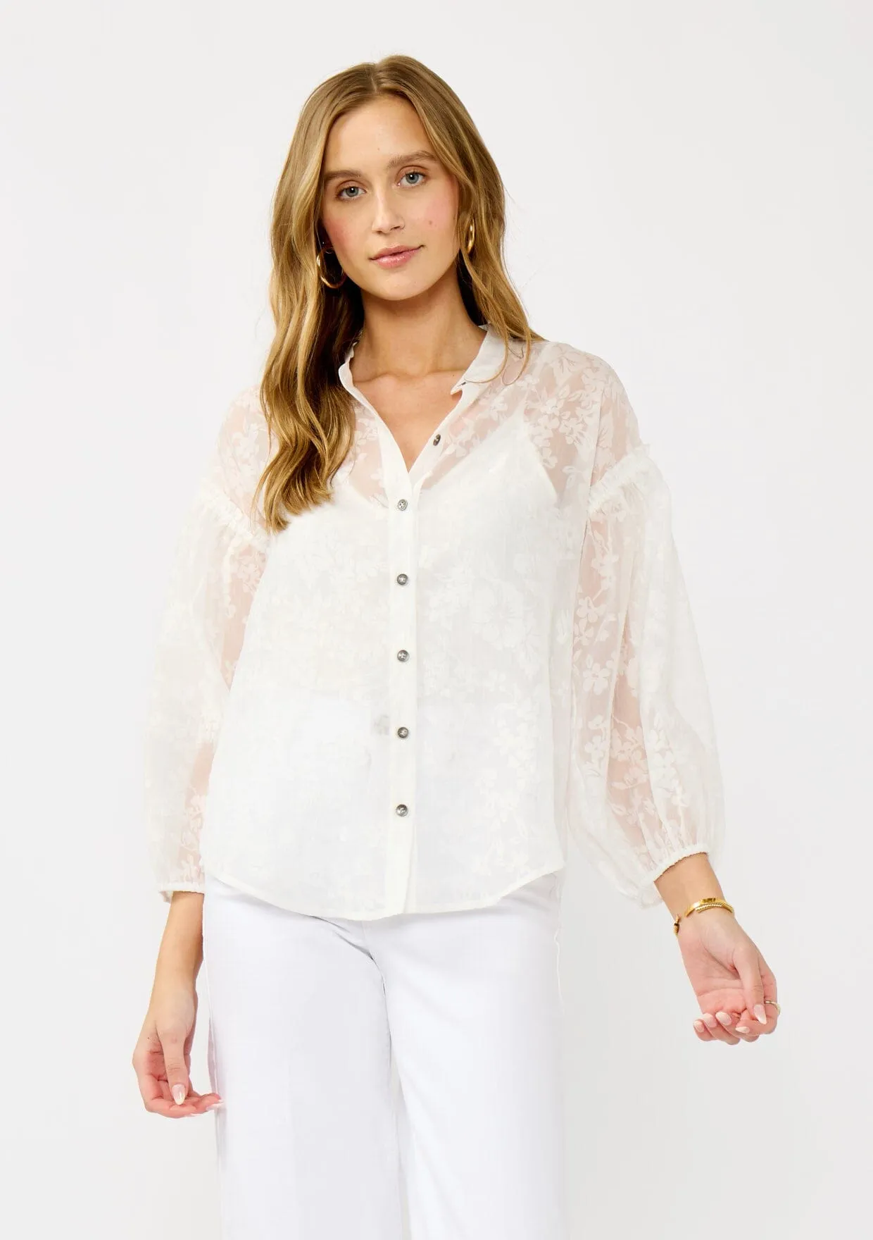 Tyla Sheer Blouse sold by lovestitch