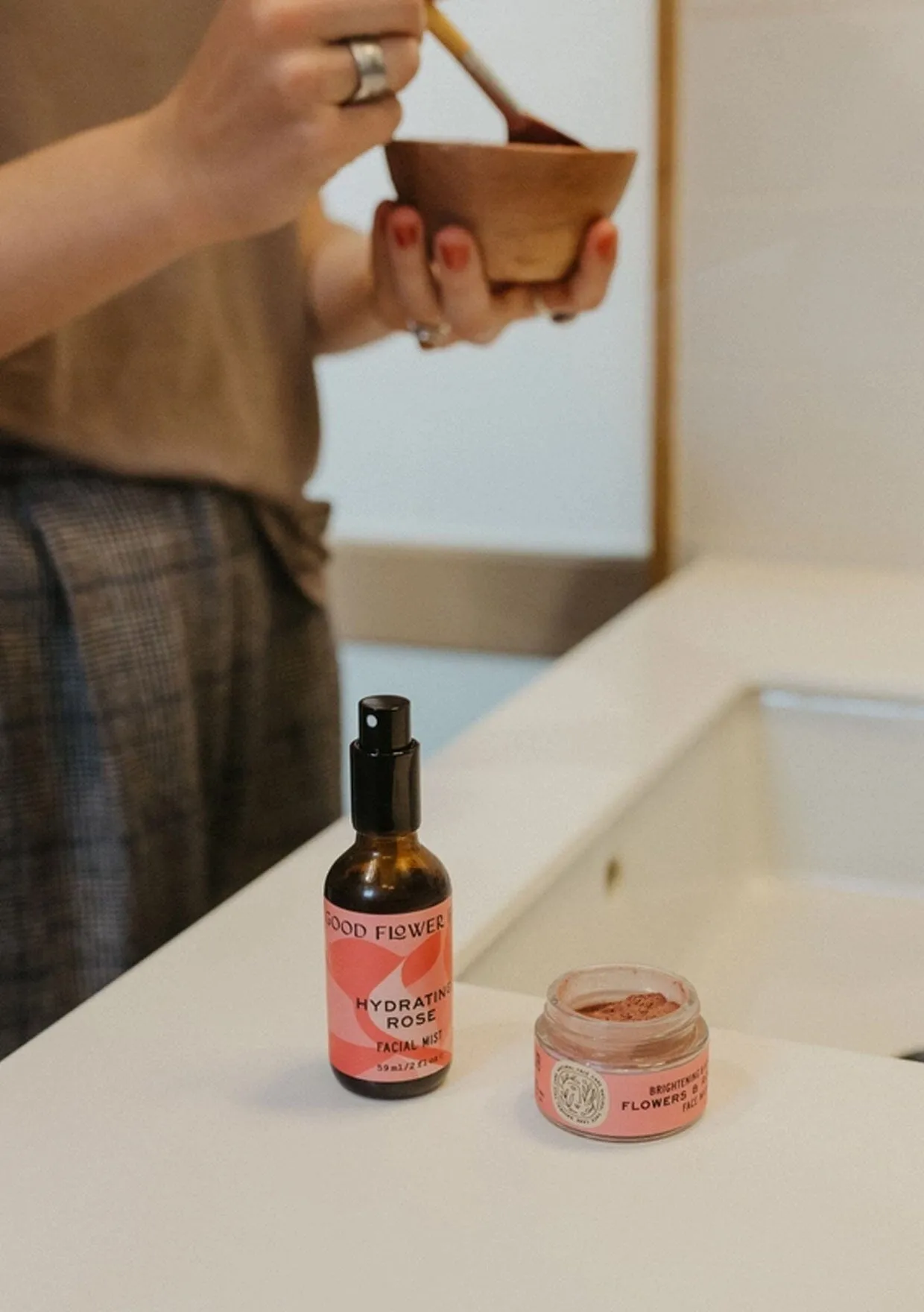 Good Flower Farm Flowers & Rose Clay Mask sold by lovestitch product image thumbnail 2