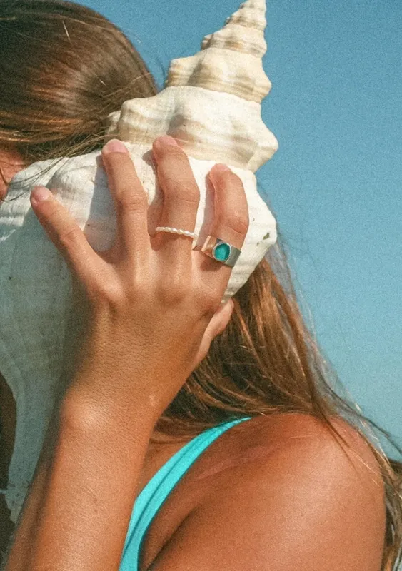 The Salty Gem Amor Pearl Ring sold by lovestitch