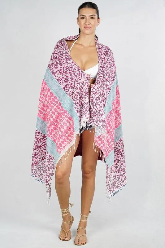 Botanical Breeze Beach Towel sold by lovestitch product image thumbnail 2