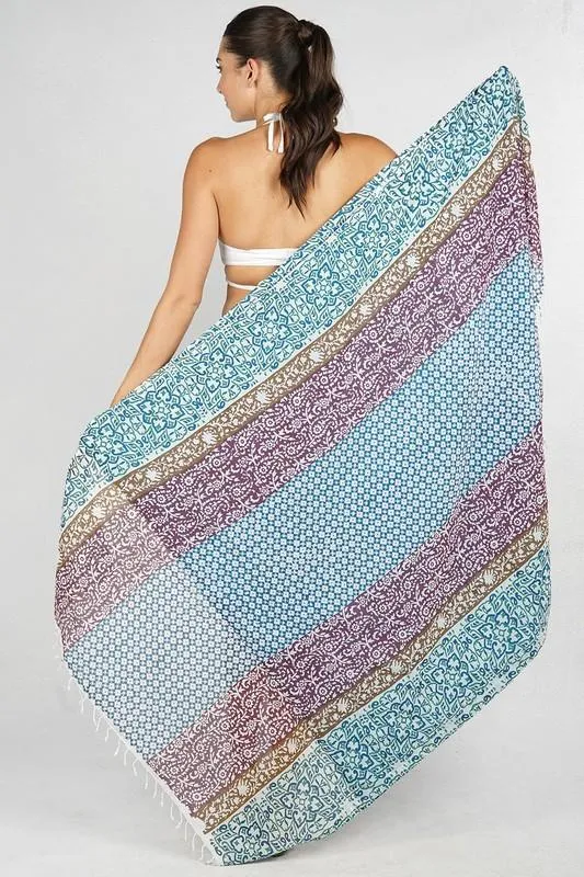 Coastal Drift Beach Towel sold by lovestitch