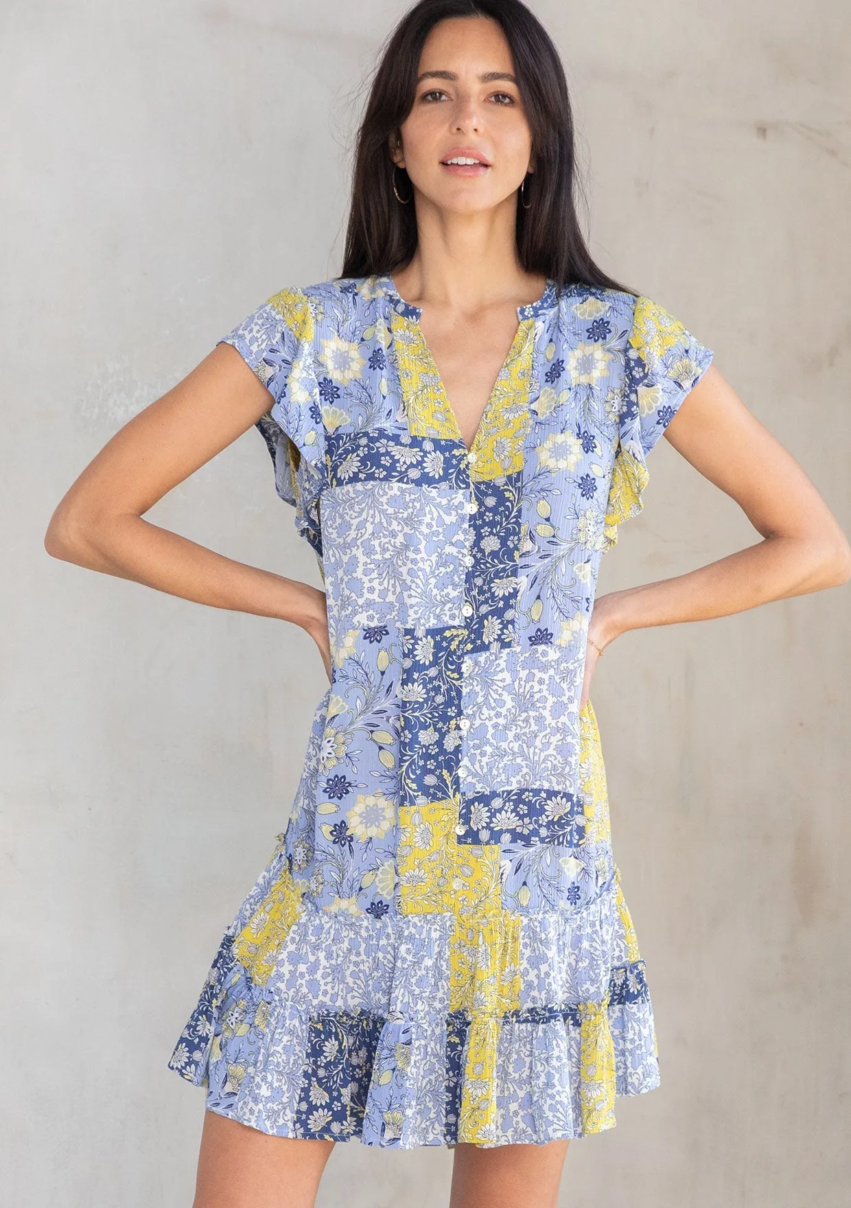 Sophie Patchwork Mini Dress sold by lovestitch product image thumbnail 4