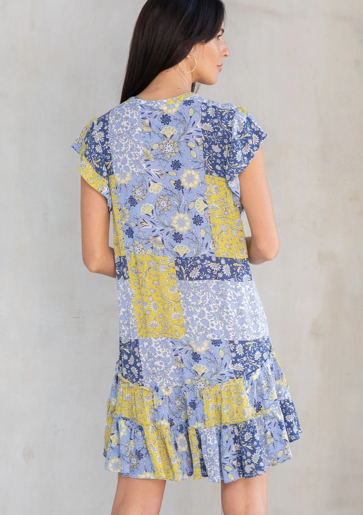 Sophie Patchwork Mini Dress sold by lovestitch product image thumbnail 2