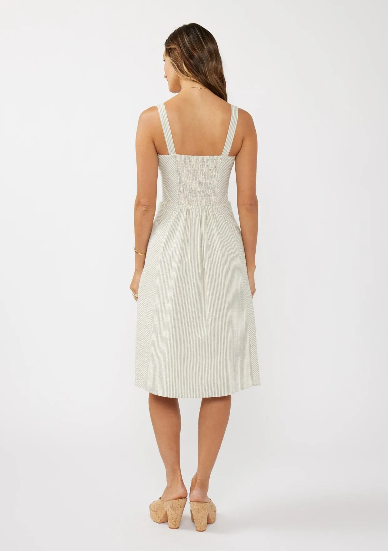 Janet Striped Midi Dress sold by lovestitch product image thumbnail 4