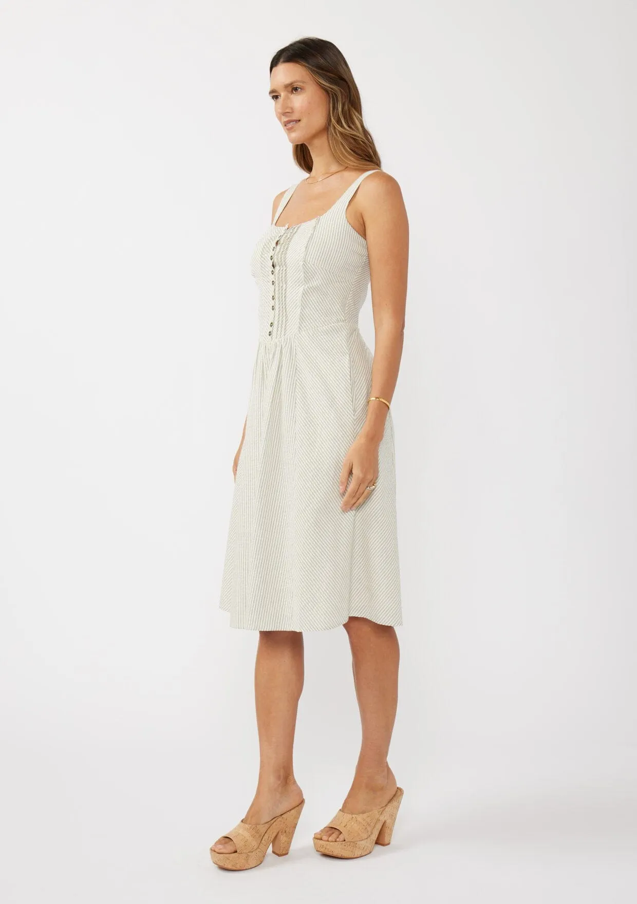 Janet Striped Midi Dress sold by lovestitch product image thumbnail 3