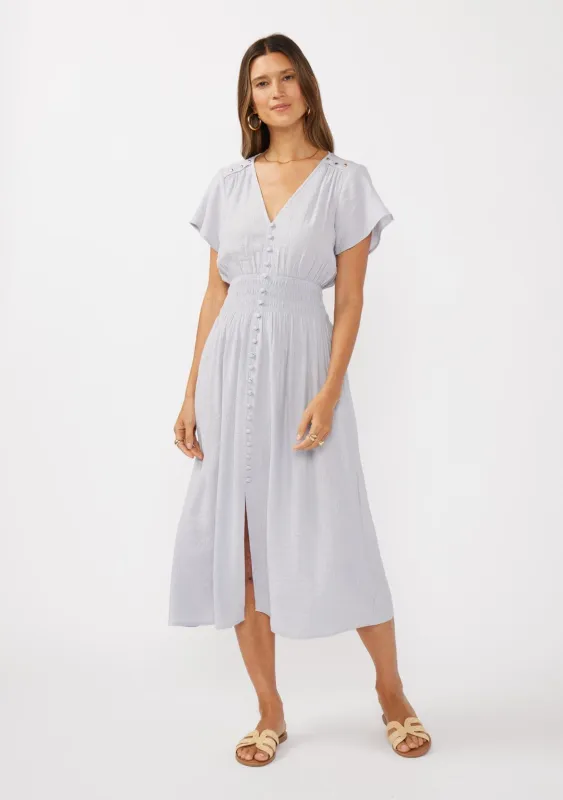Eden Smocked Midi Dress sold by lovestitch