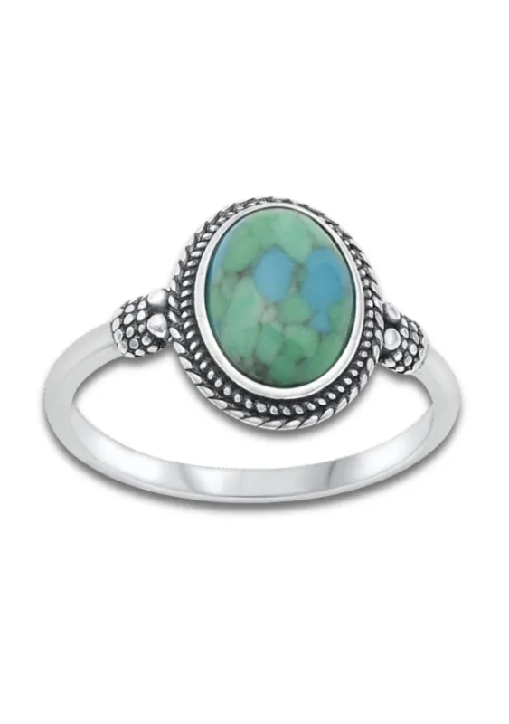 Moonrise Jewelry Turquoise Oval Ring sold by lovestitch