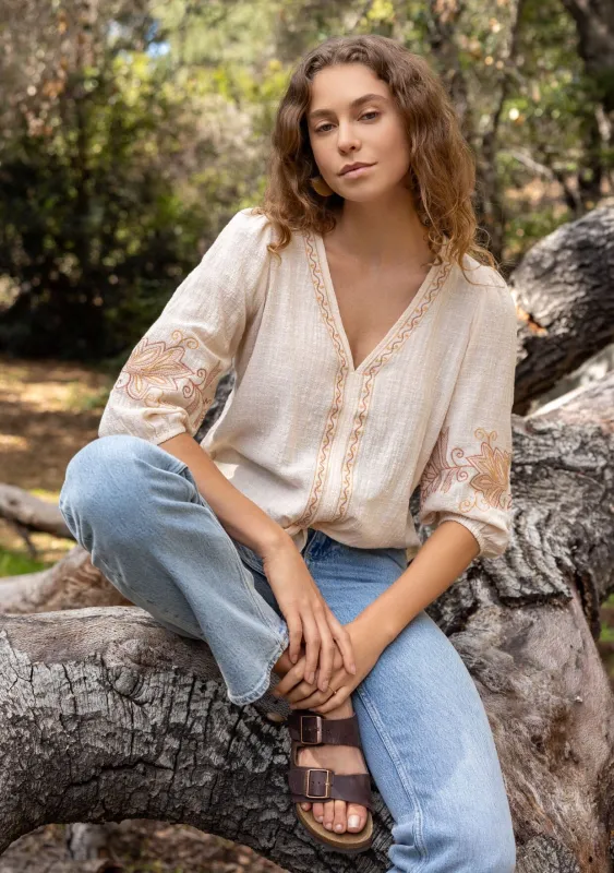 Vivienne Tie Front Top sold by lovestitch