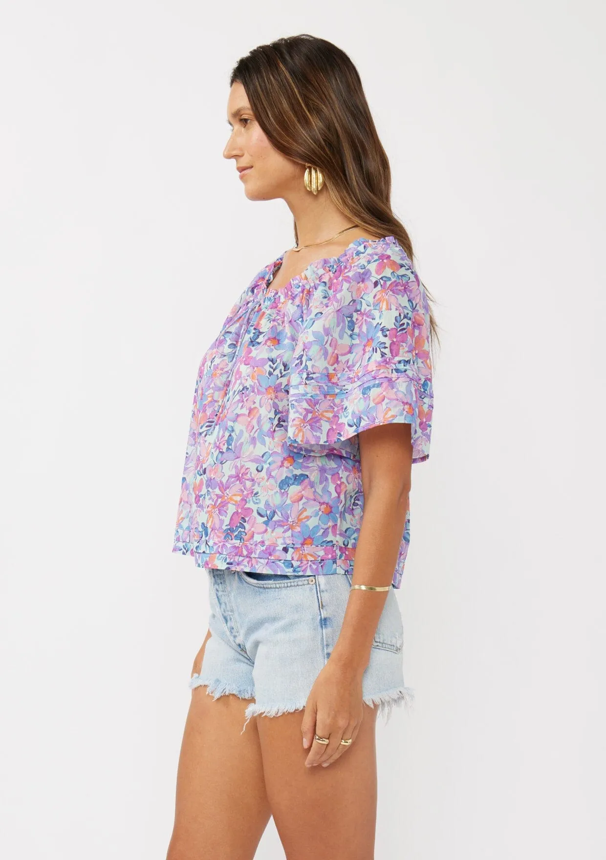 Chrissy Floral Top sold by lovestitch product image thumbnail 2