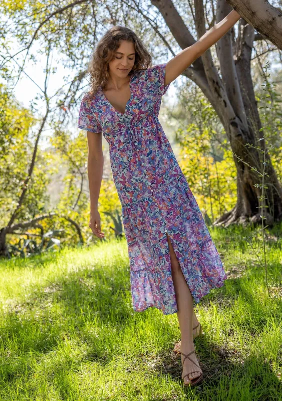 Kelsie Floral Maxi Dress sold by lovestitch