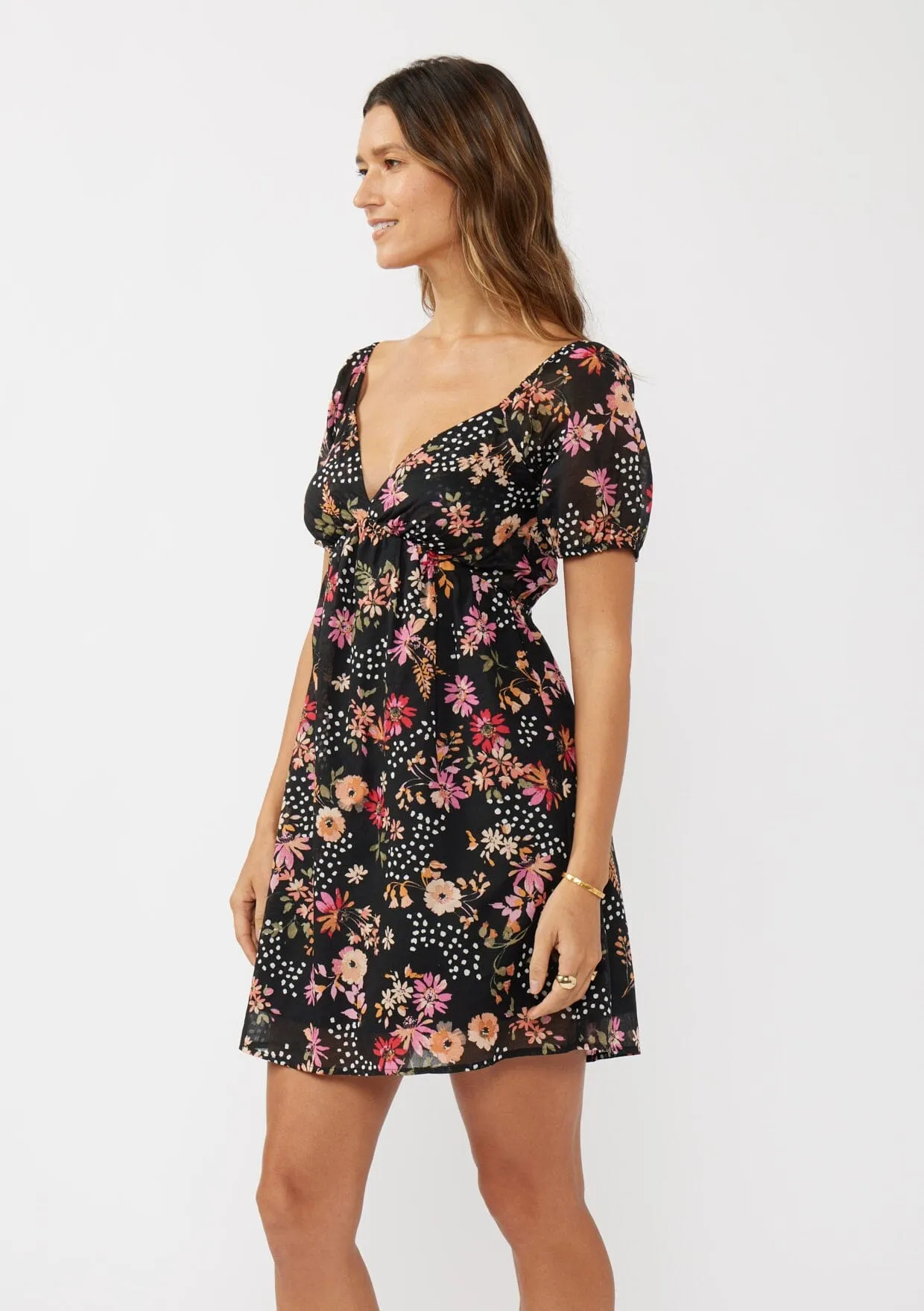 Garden Affair Puff Sleeve Mini Dress sold by lovestitch product image thumbnail 5