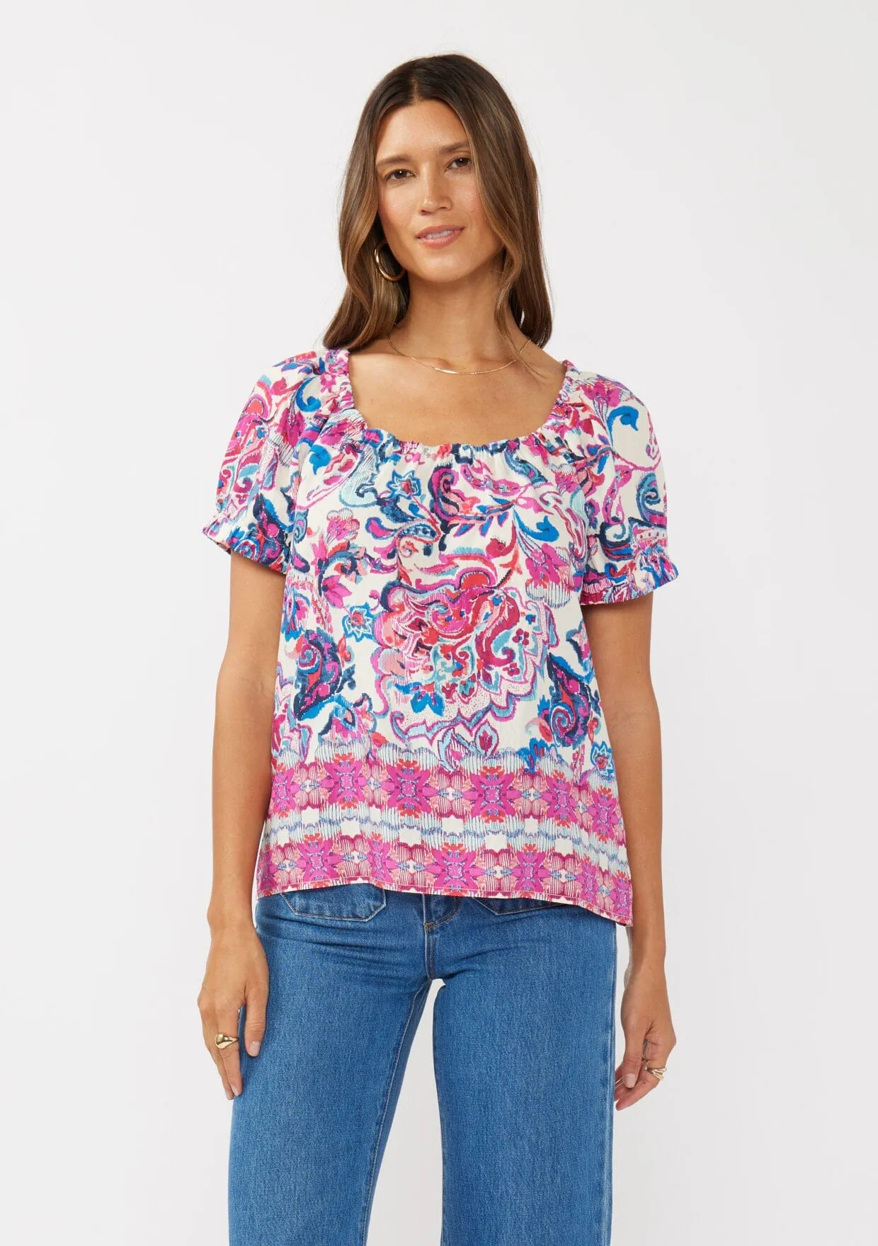 Dreamweaver Puff Sleeve Top sold by lovestitch