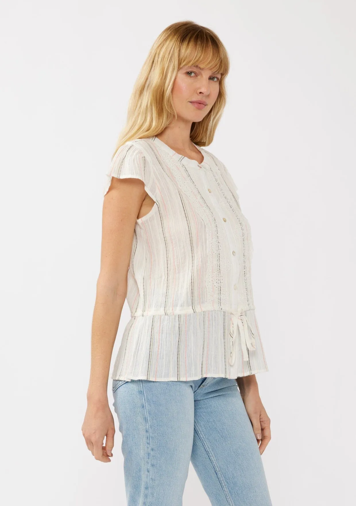 Esme Striped Peplum Top sold by lovestitch product image thumbnail 3