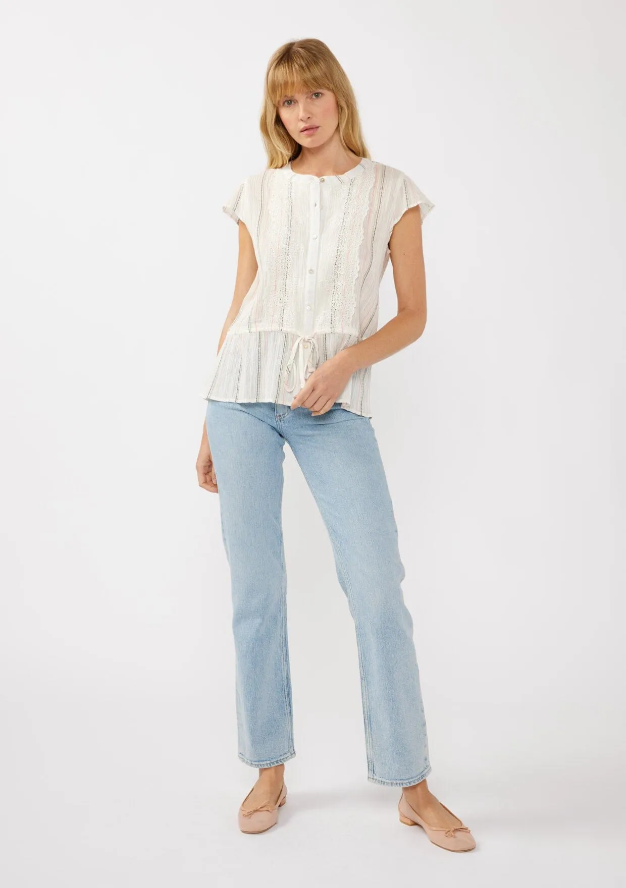 Esme Striped Peplum Top sold by lovestitch product image thumbnail 2