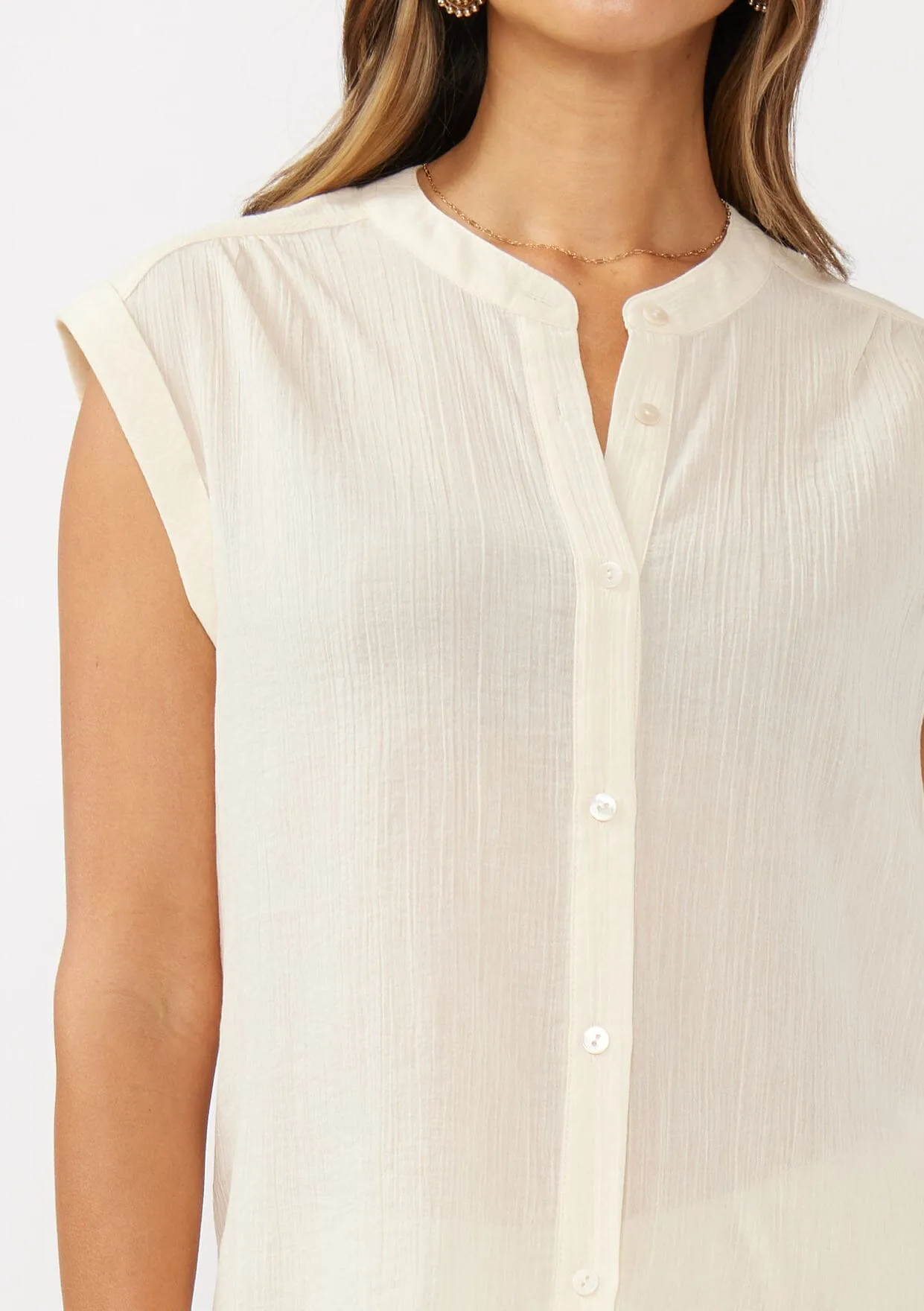 Nina Button Front Top sold by lovestitch product image thumbnail 3