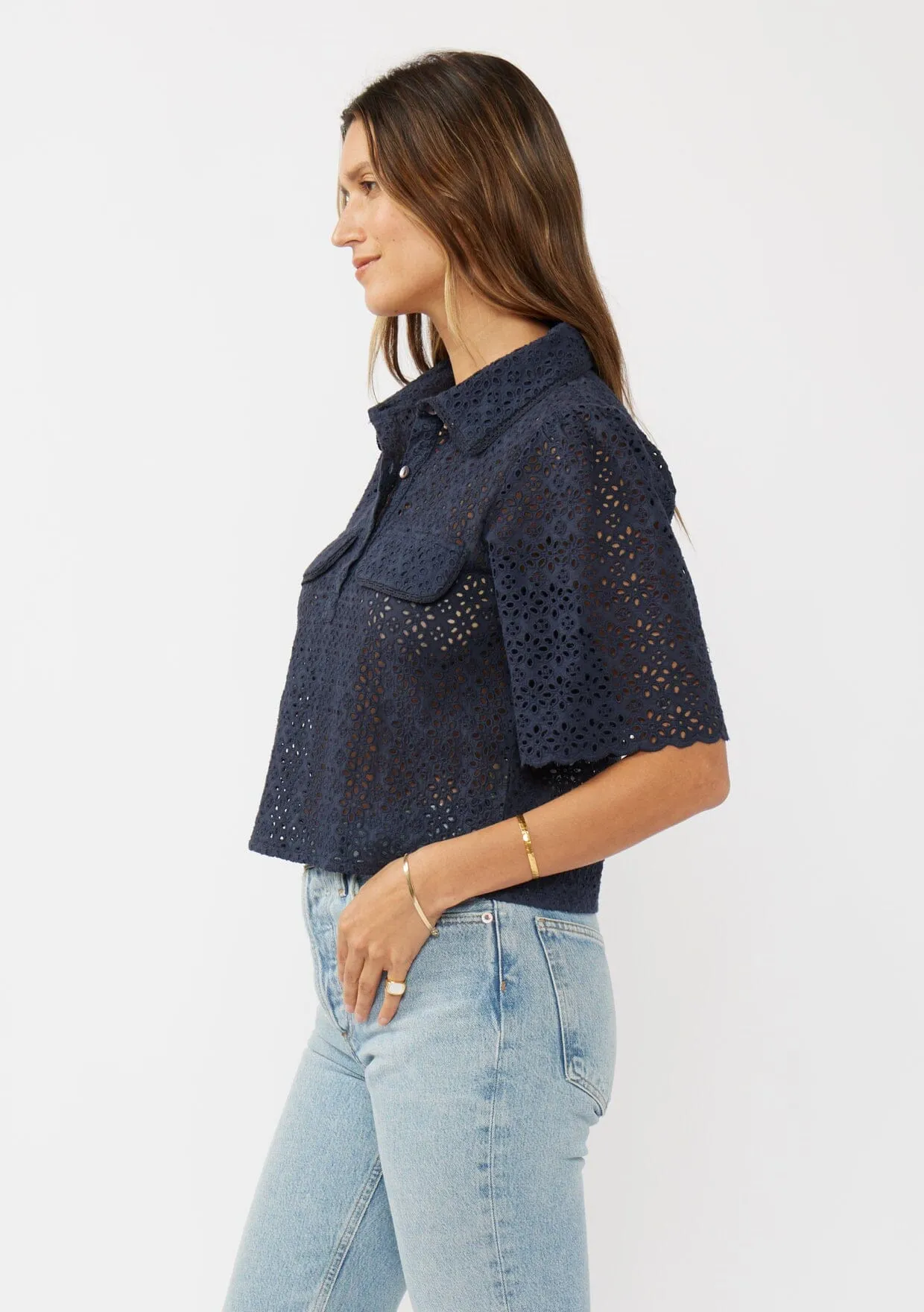 Janice Eyelet Top sold by lovestitch product image thumbnail 2