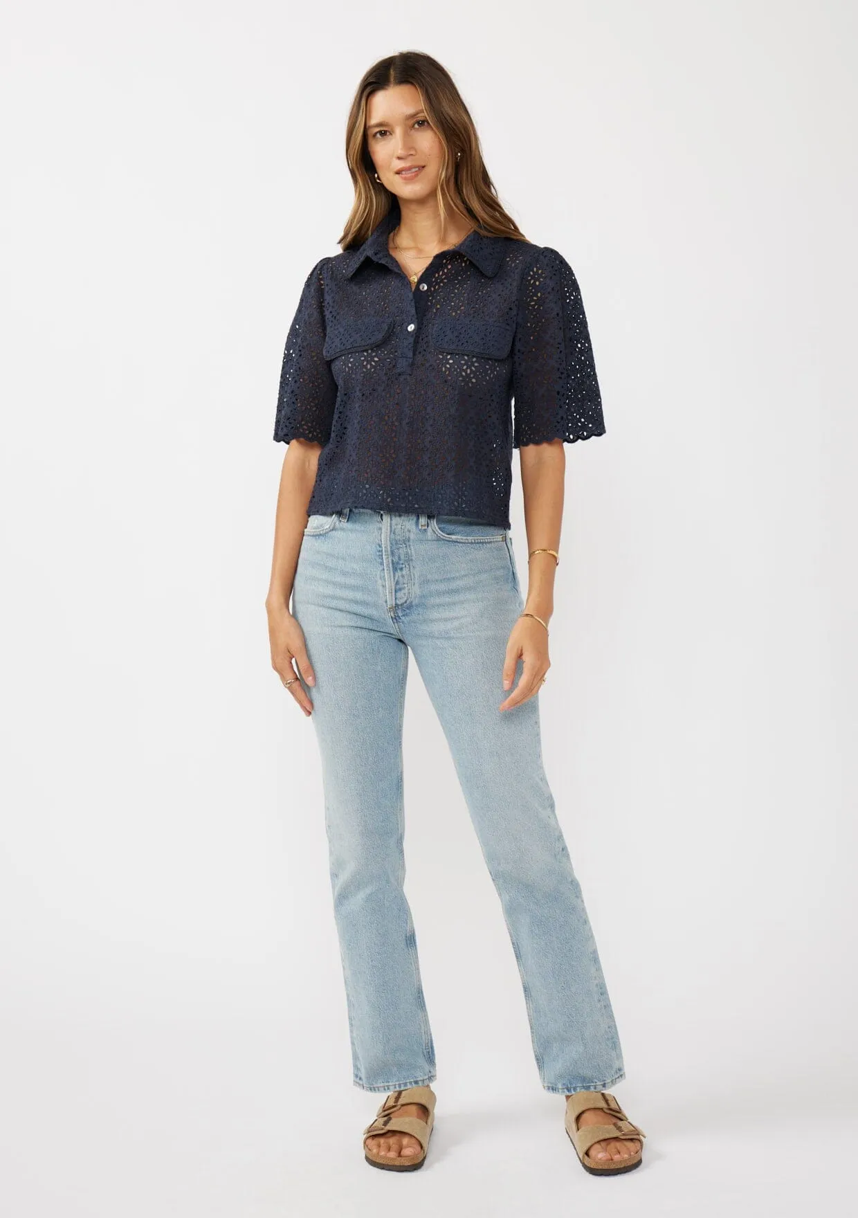 Janice Eyelet Top sold by lovestitch product image thumbnail 5