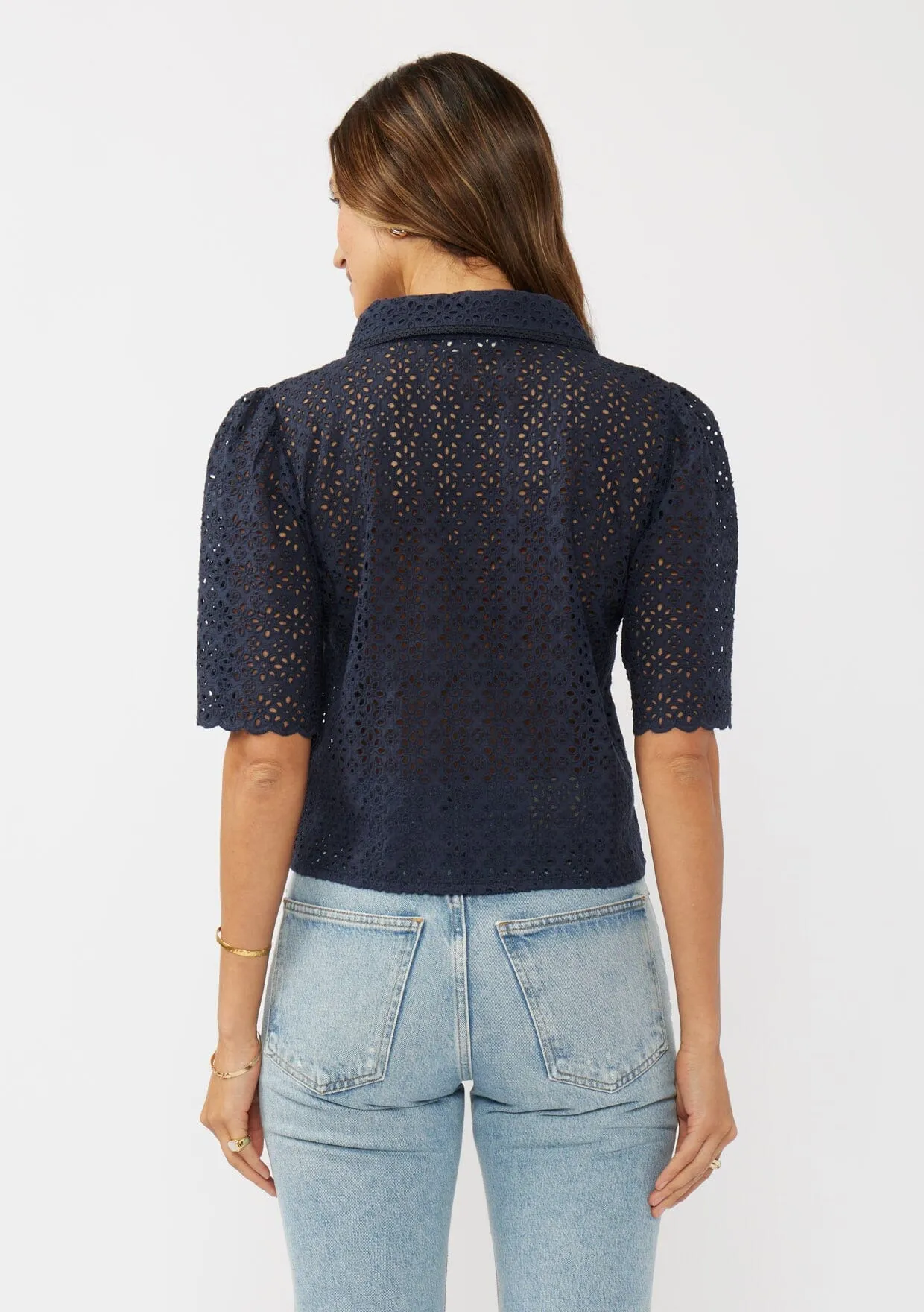 Janice Eyelet Top sold by lovestitch product image thumbnail 3