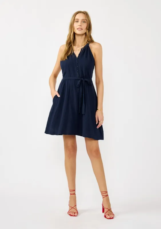 Atlas Button Front Mini Dress sold by lovestitch