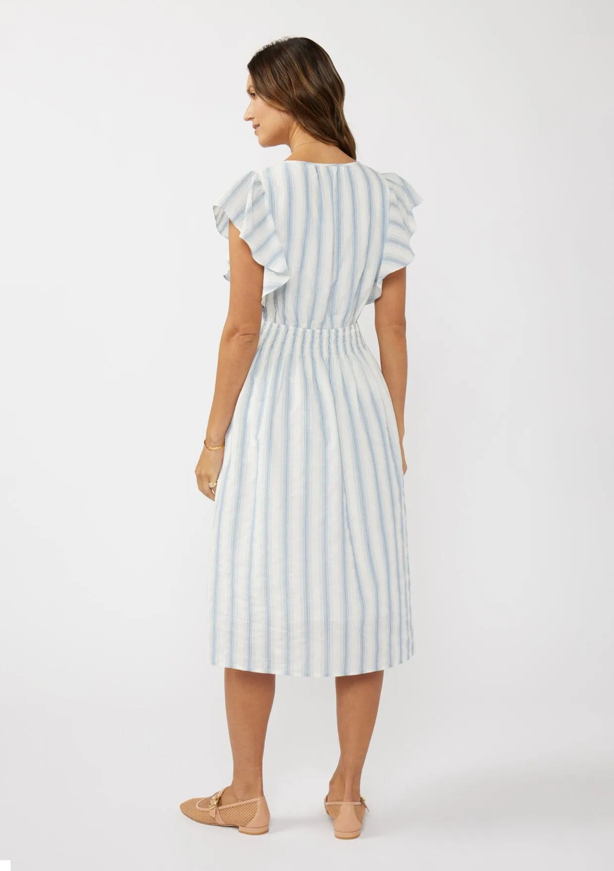 Georgia Striped Midi Dress sold by lovestitch product image thumbnail 3
