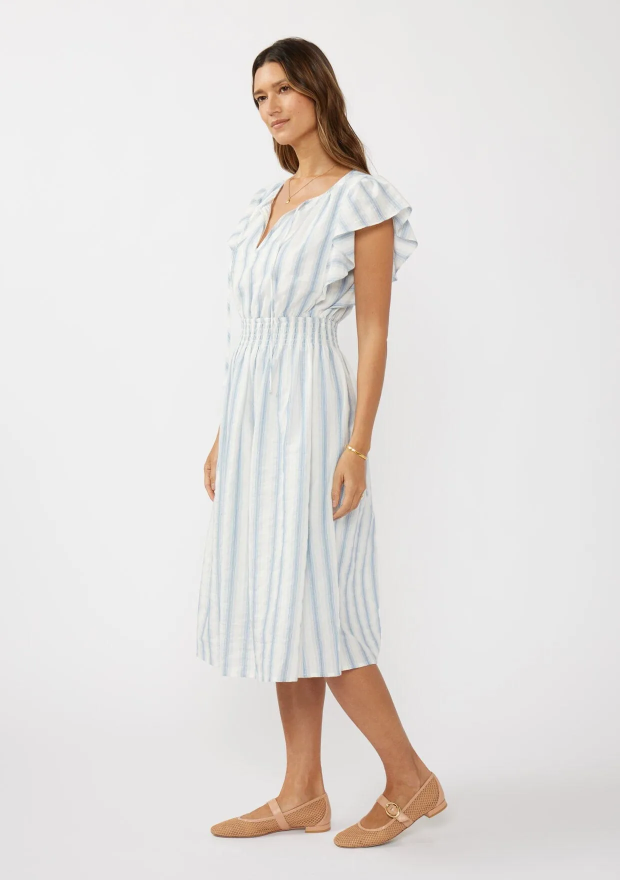 Georgia Striped Midi Dress sold by lovestitch product image thumbnail 2