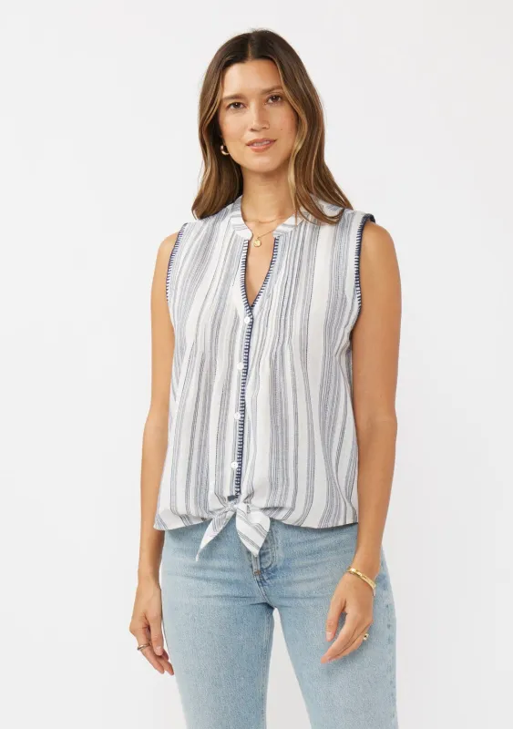 Faye Tie Front Tank Top made by lovestitch