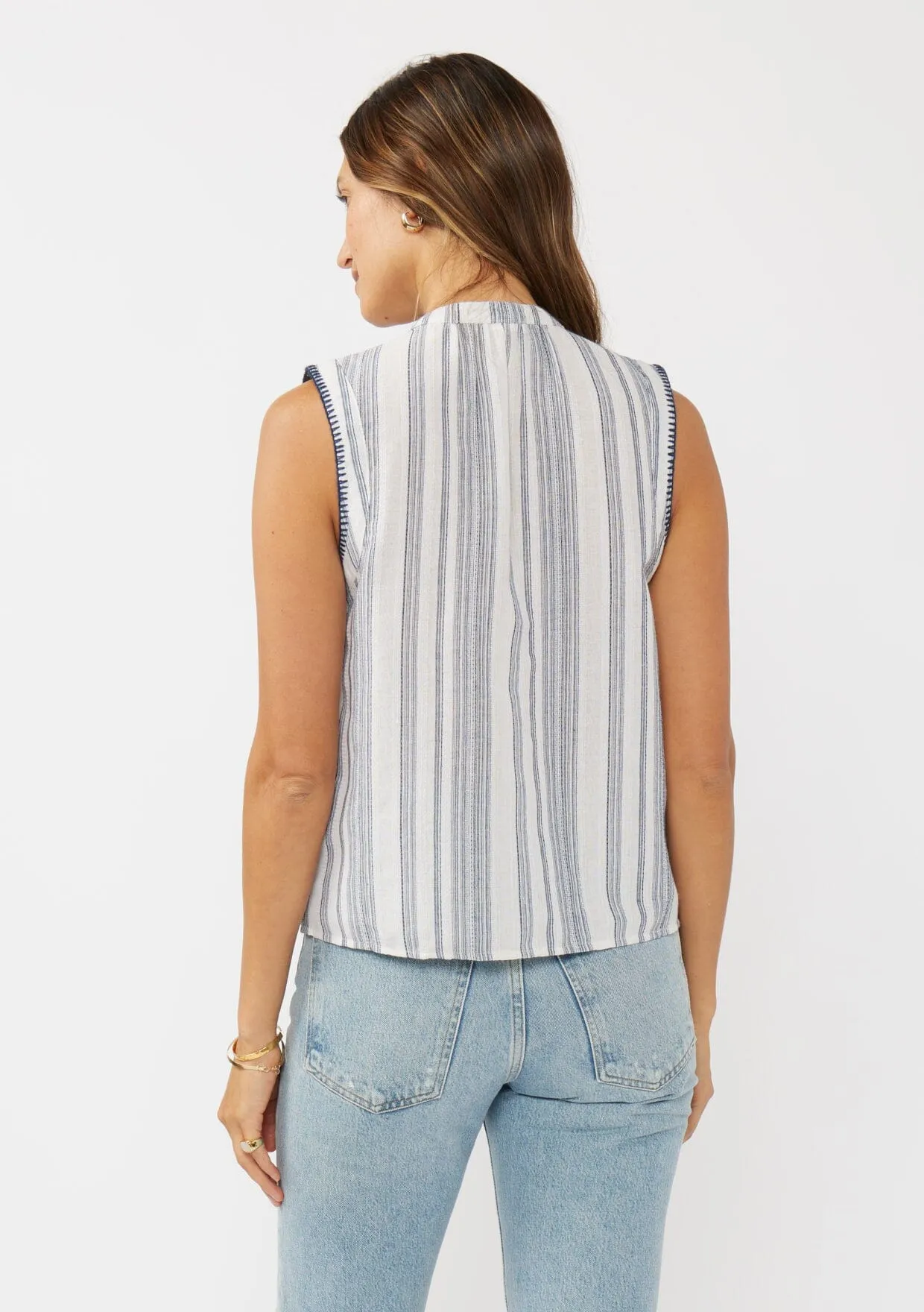 Faye Tie Front Tank Top sold by lovestitch product image thumbnail 3