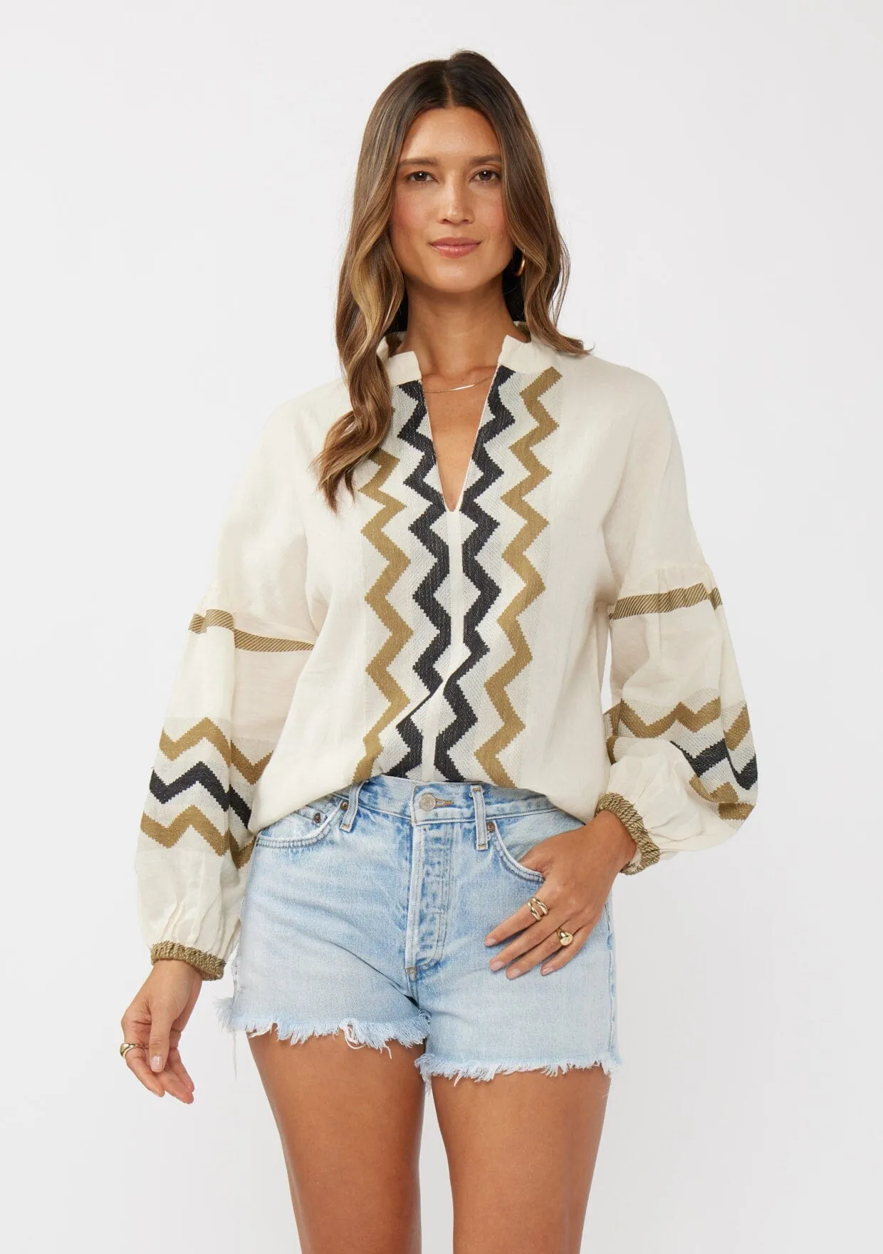 Mona Jacquard Blouse sold by lovestitch product image thumbnail 4