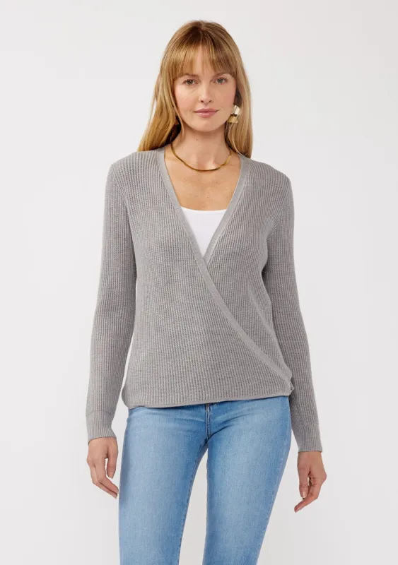 Casey Waffle Knit Wrap Sweater sold by lovestitch