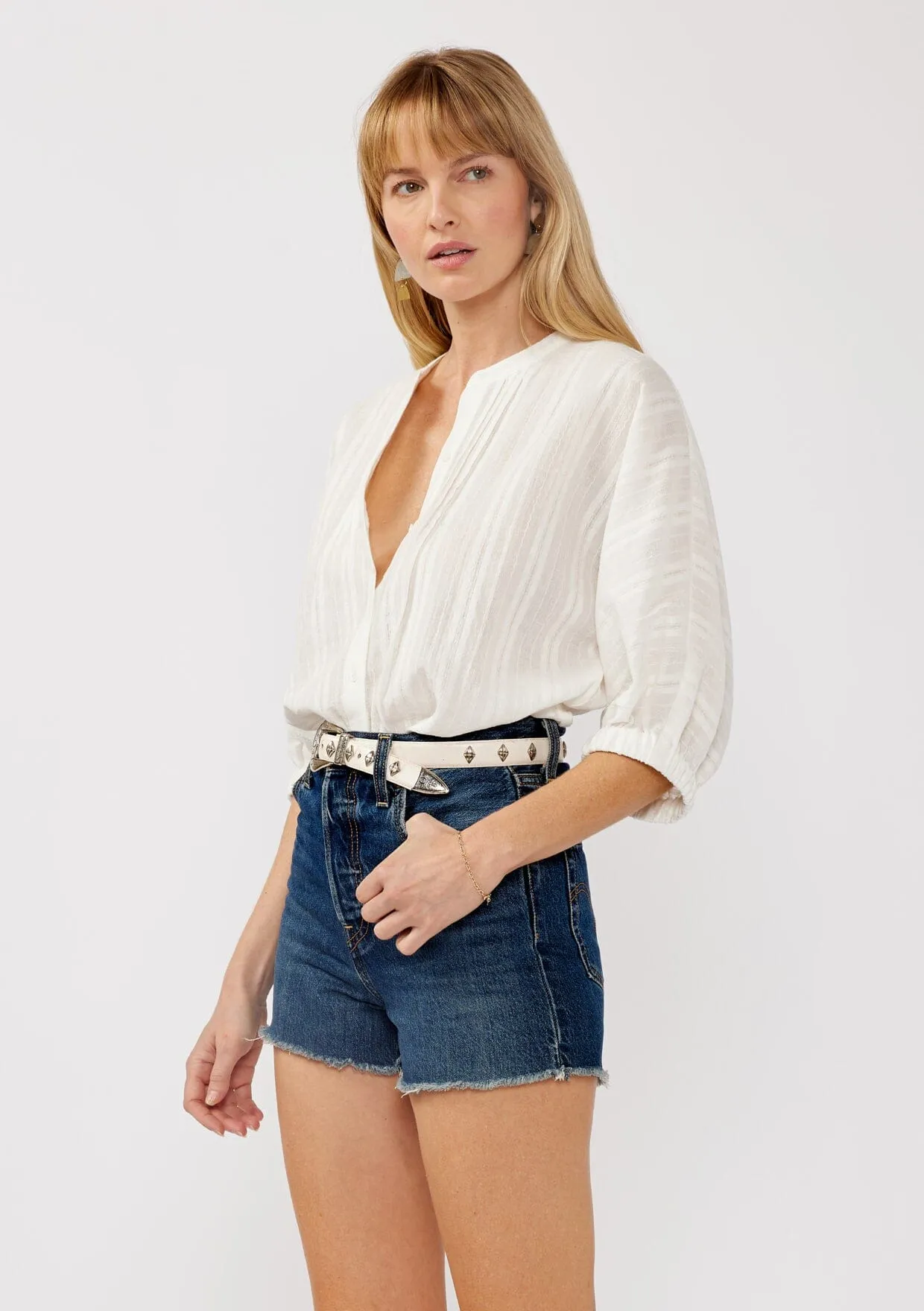 Cleo Button Down Blouse sold by lovestitch product image thumbnail 3