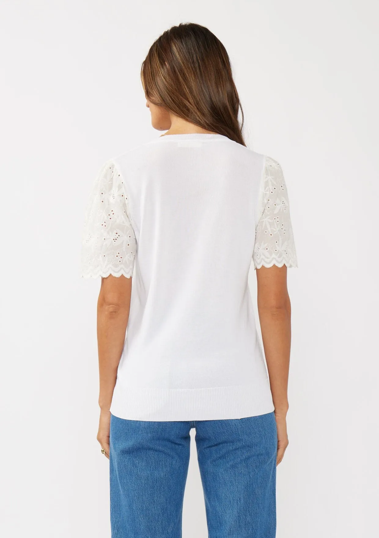 Grace Embroidered Eyelet Top sold by lovestitch product image thumbnail 3