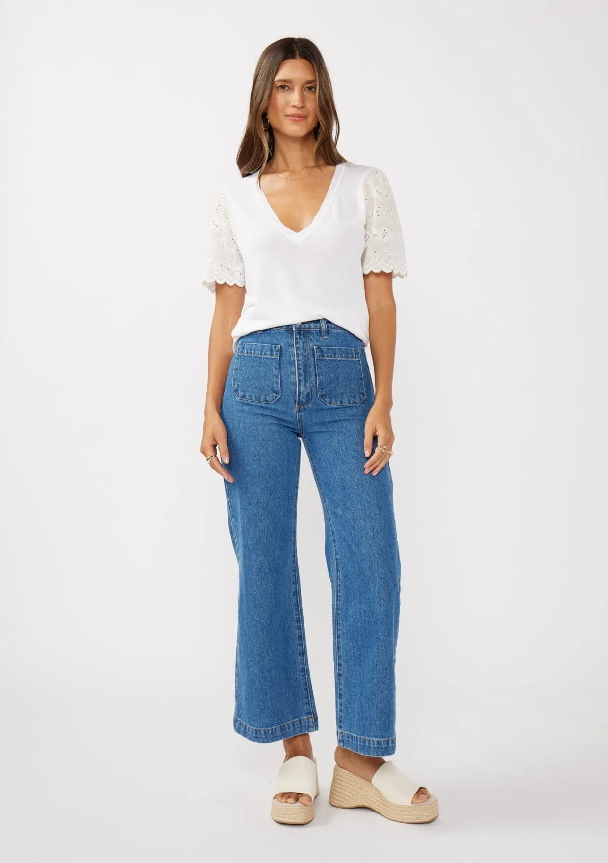 Grace Embroidered Eyelet Top sold by lovestitch product image thumbnail 5