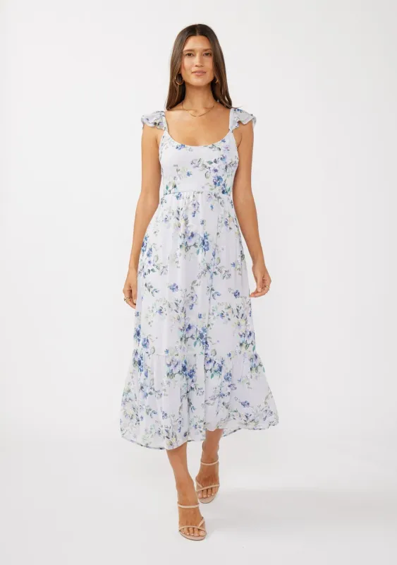 Whisper Softly Floral Maxi Dress sold by lovestitch