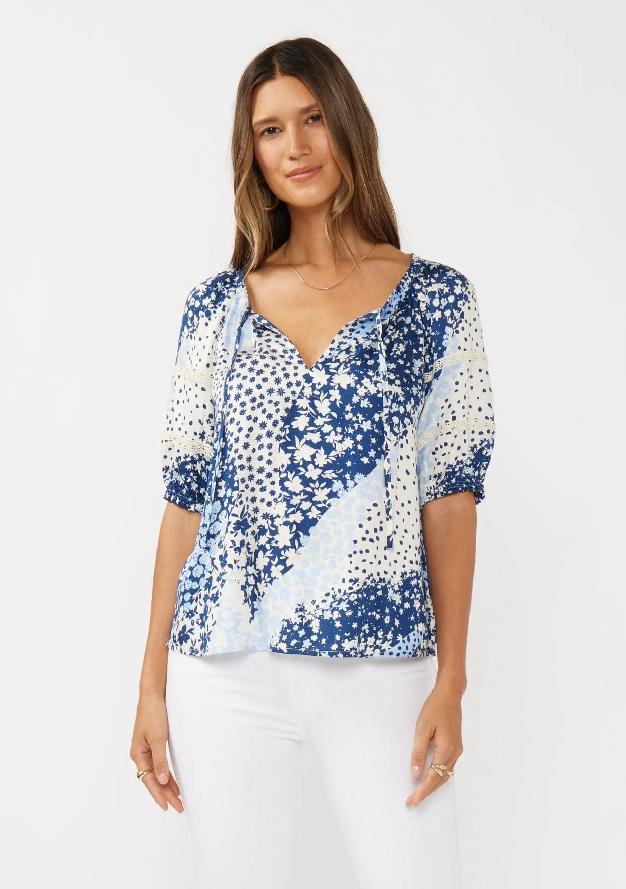 Eternal Wander Puff Sleeve Top sold by lovestitch