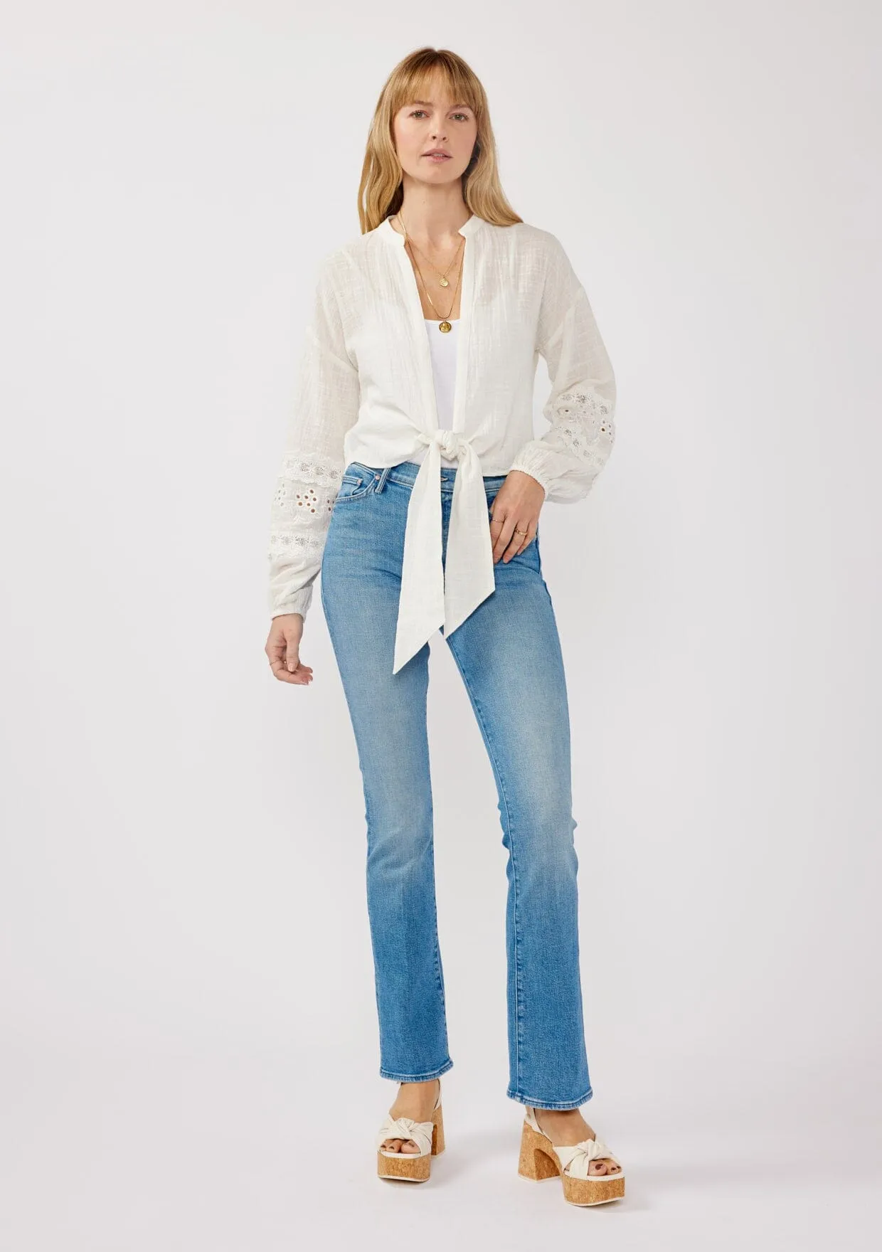 Gina Tie Front Blouse sold by lovestitch product image thumbnail 5