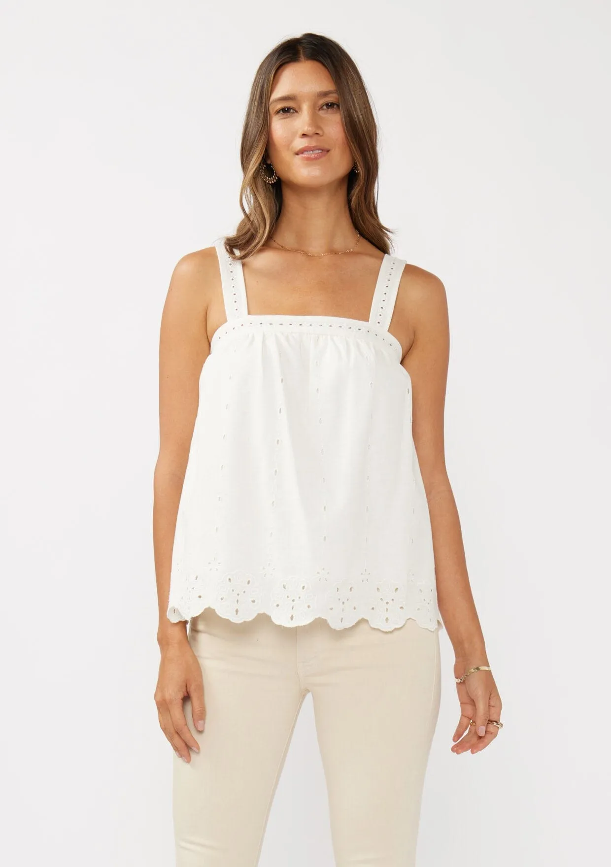 Maribel Eyelet Tank Top sold by lovestitch product image thumbnail 5