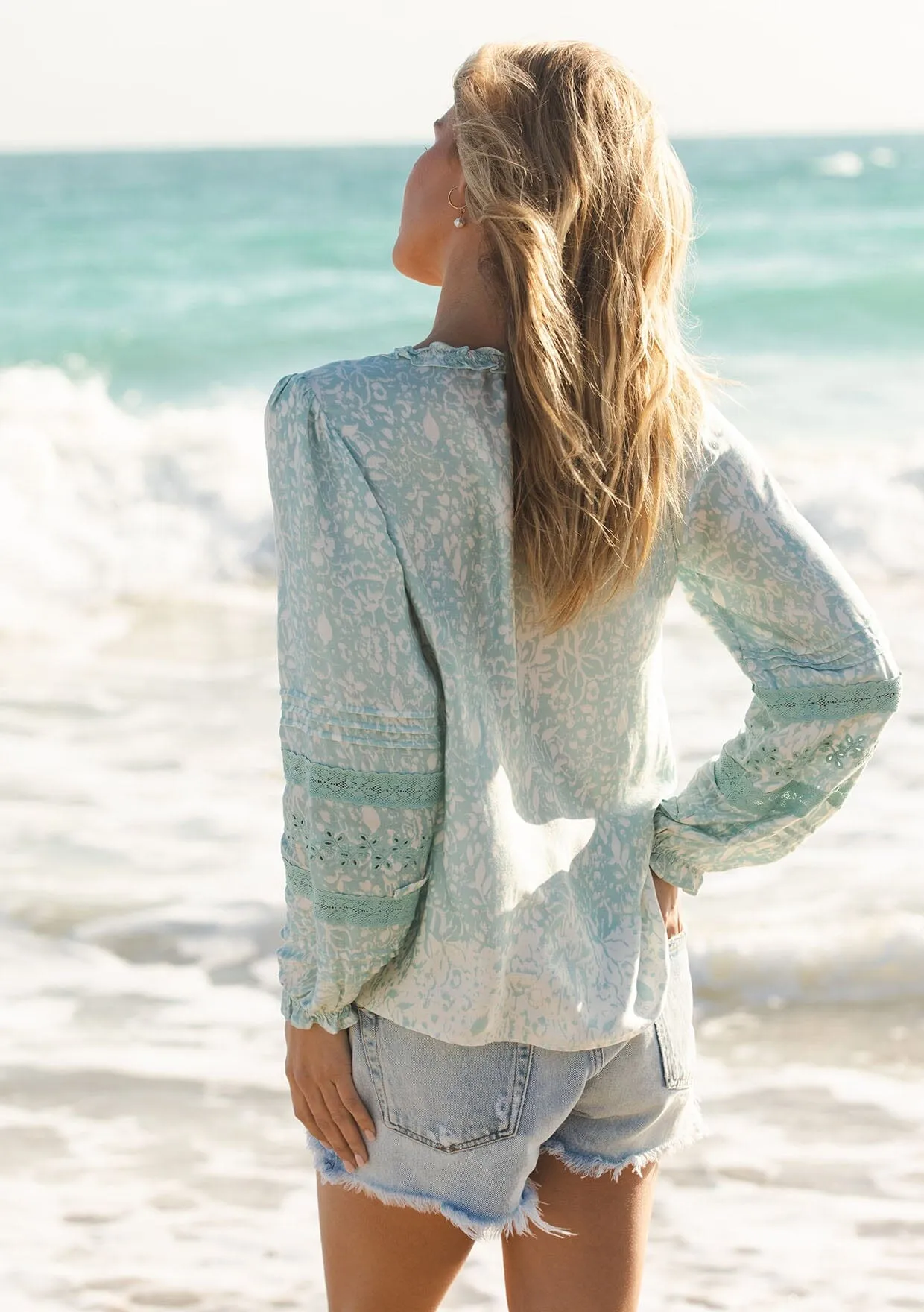 Tidal Flow Embroidered Blouse sold by lovestitch product image thumbnail 3