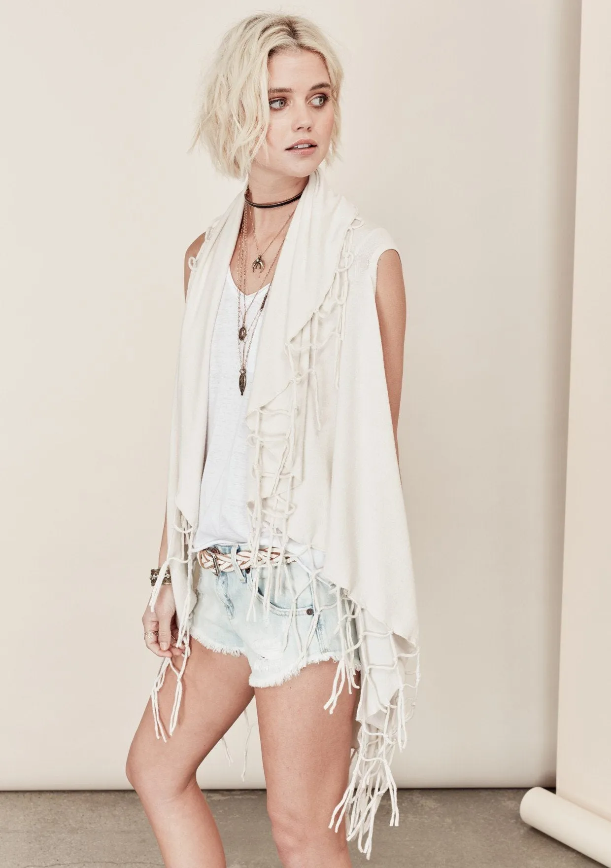 Wyatt Fringed Vest sold by lovestitch product image thumbnail 4