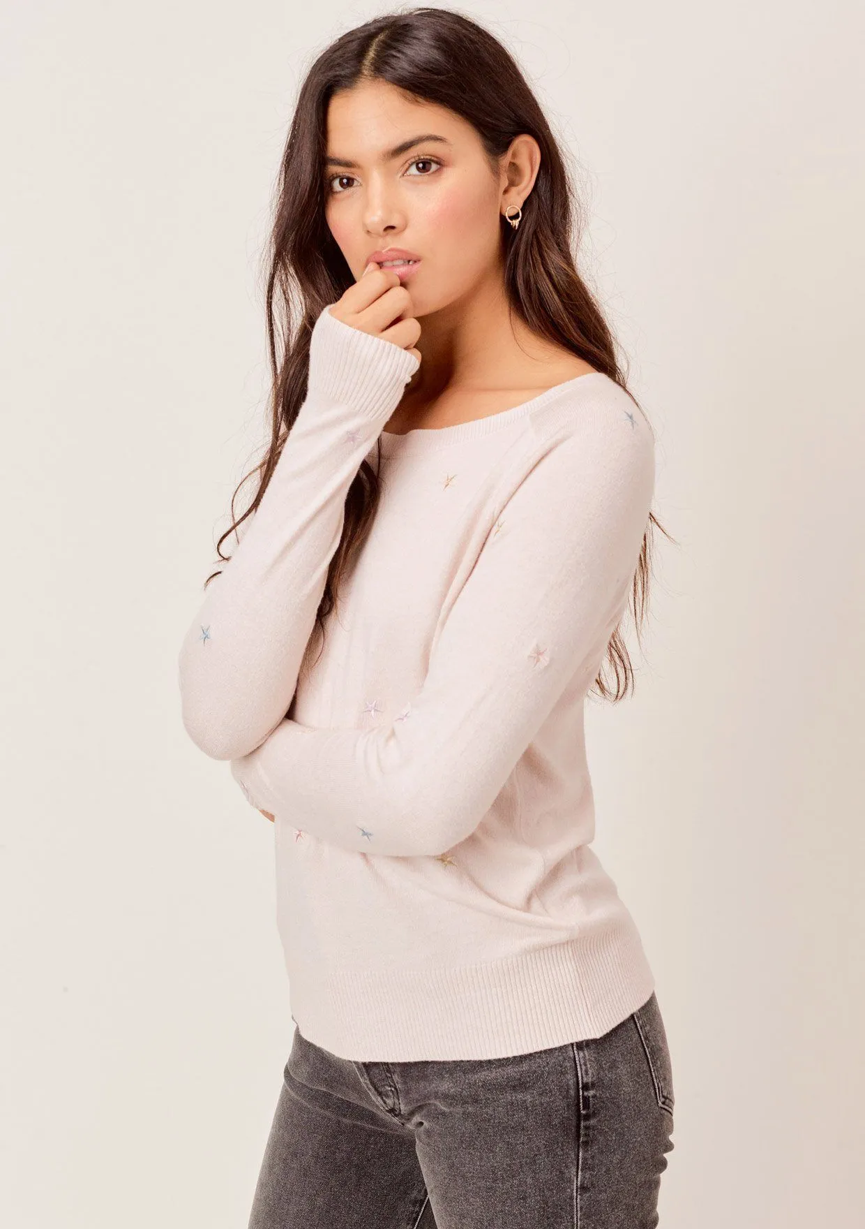 Seeing Stars Embroidered Sweater sold by lovestitch product image thumbnail 3