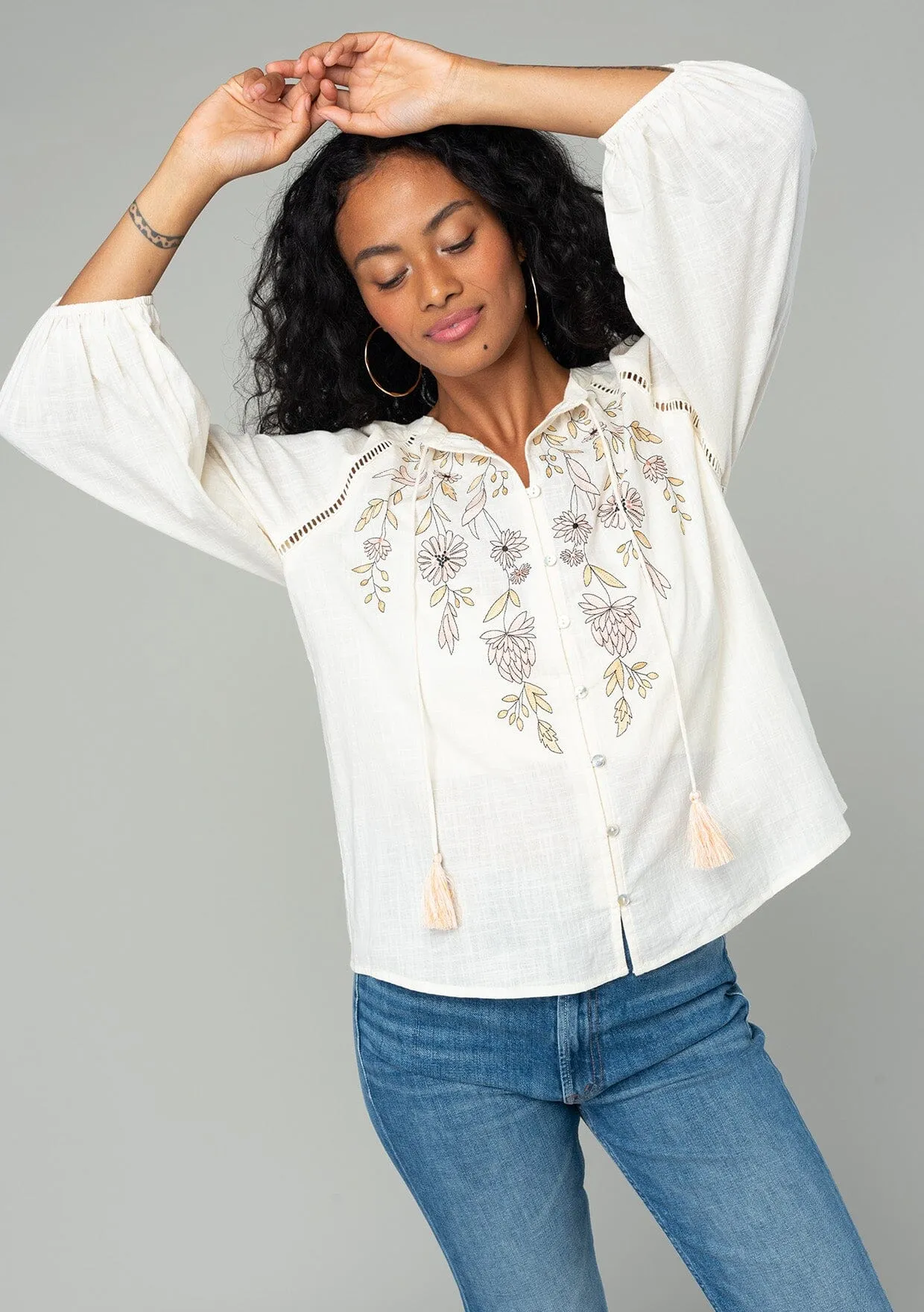 New Day Button Up Blouse sold by lovestitch product image thumbnail 5