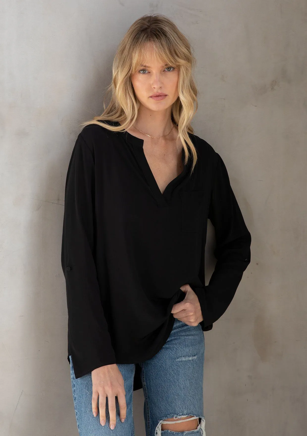 Tru Silky Long Sleeve Top sold by lovestitch