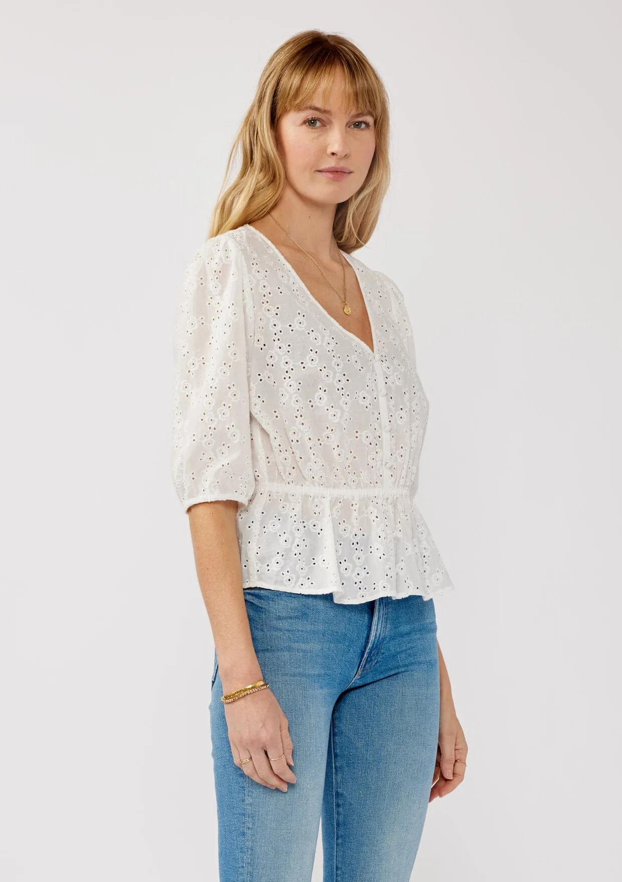 Penny Embroidered Peplum Top sold by lovestitch product image thumbnail 2