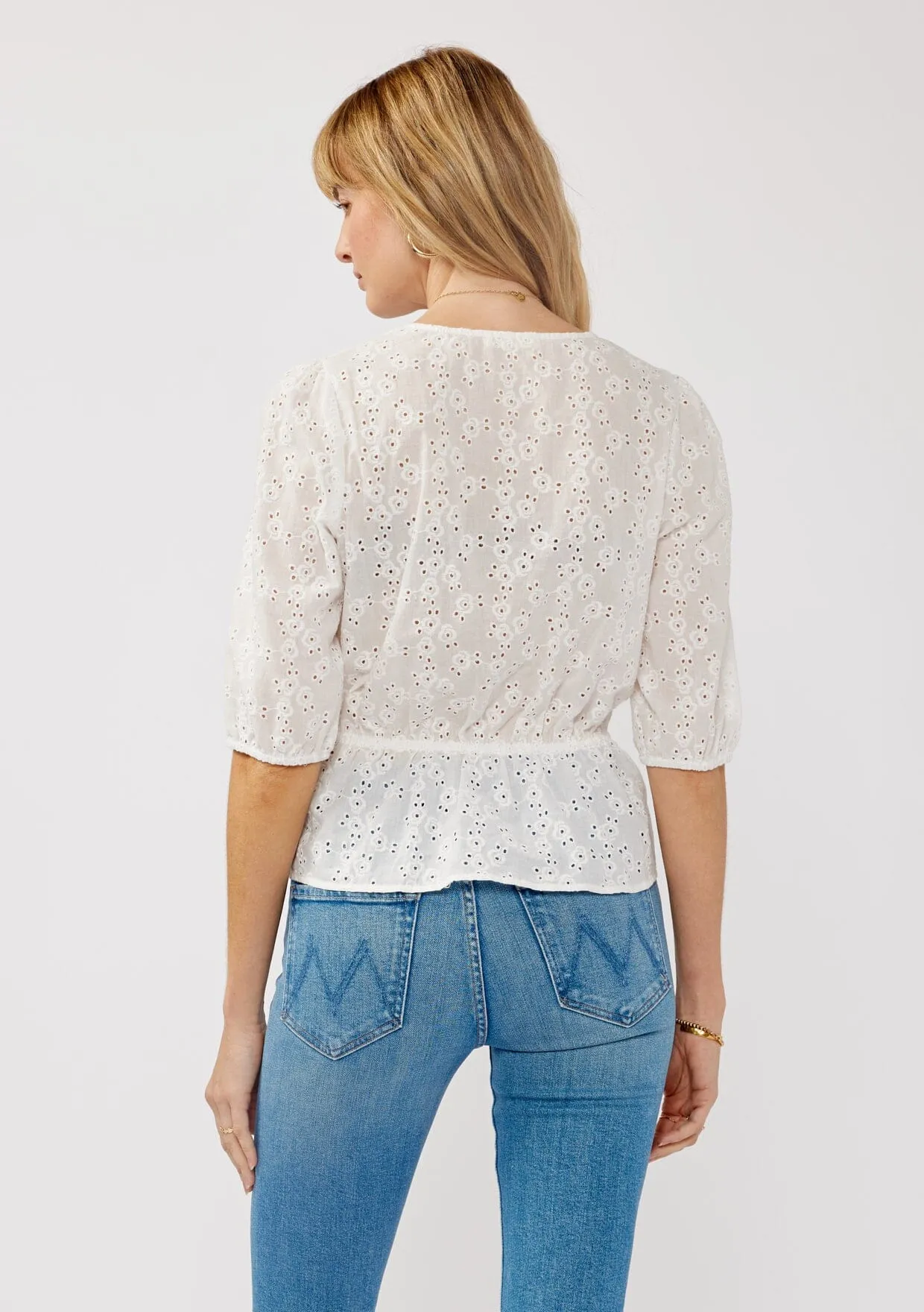 Penny Embroidered Peplum Top sold by lovestitch product image thumbnail 3