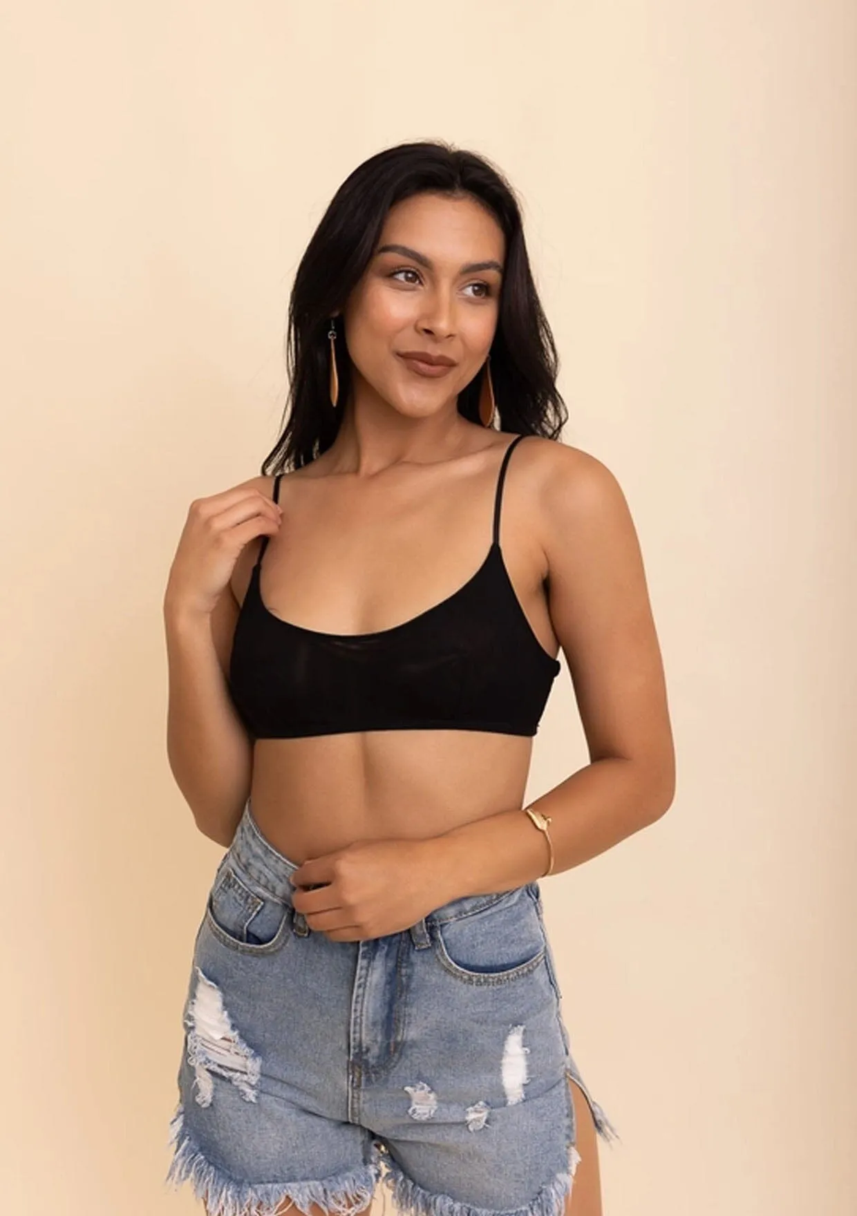 Leto Accessories Mesh Bralette sold by lovestitch product image thumbnail 5