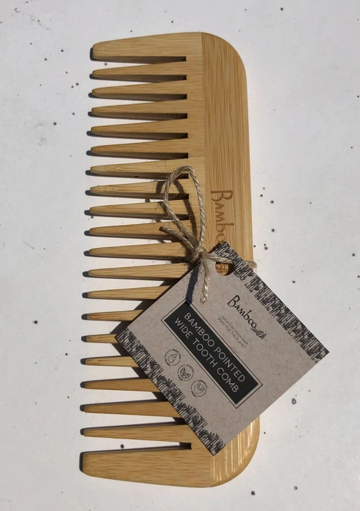 Bamboo Switch Pointed Wide Tooth Comb sold by lovestitch product image thumbnail 2