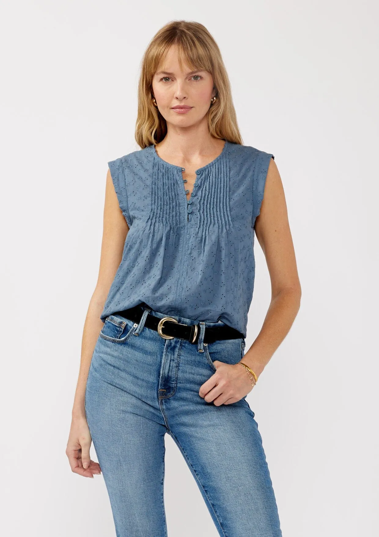 Jess Embroidered Tank Top sold by lovestitch product image thumbnail 5